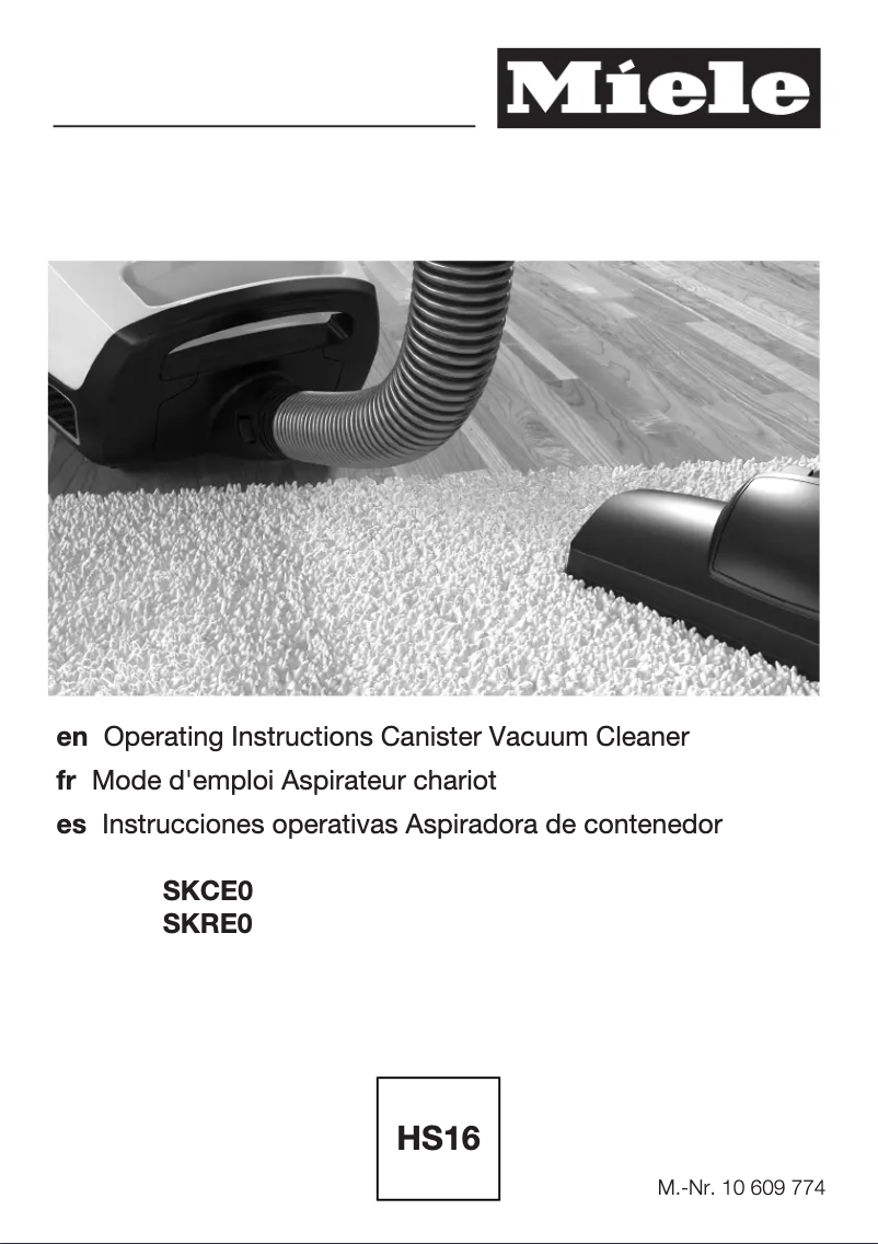 Page 1 of the manual User Manual Miele Blizzard CX1 PureSuction PowerLine