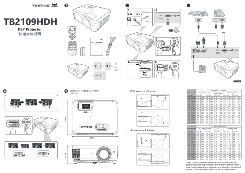 Image de la première page du manuel de l'appareil TB2109HDH