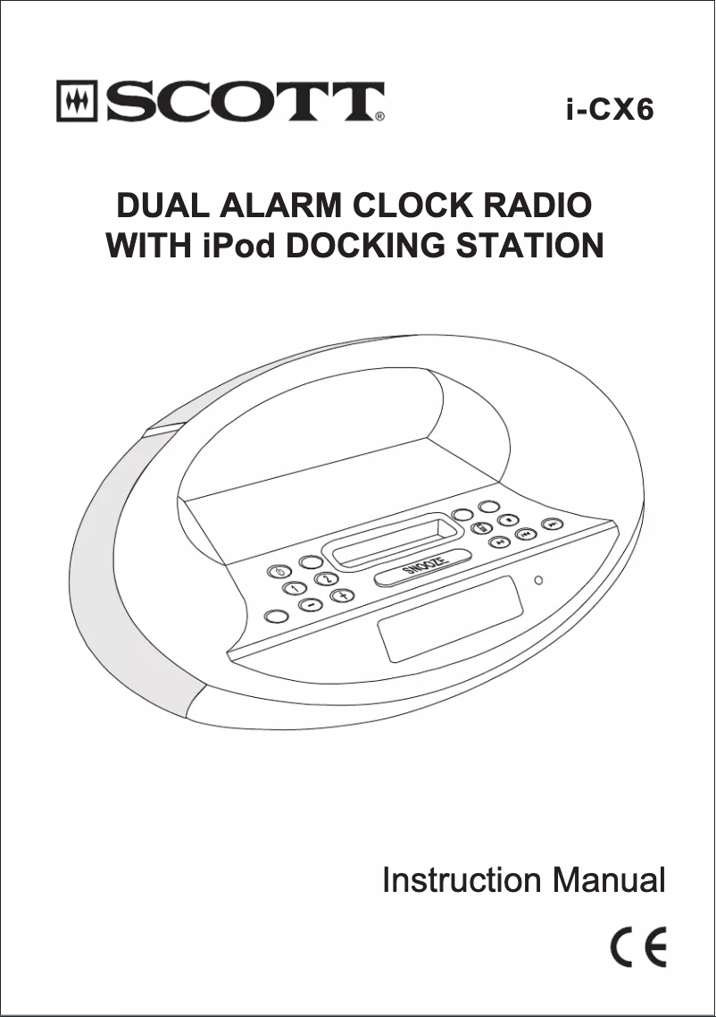 Page 1 of the manual User Manual Scott i-CX 6 Pearl