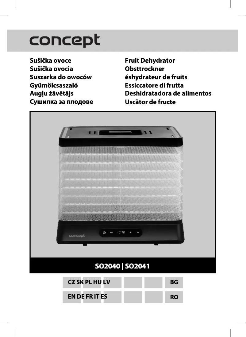 Page 1 of the manual User Manual Concept SO2041