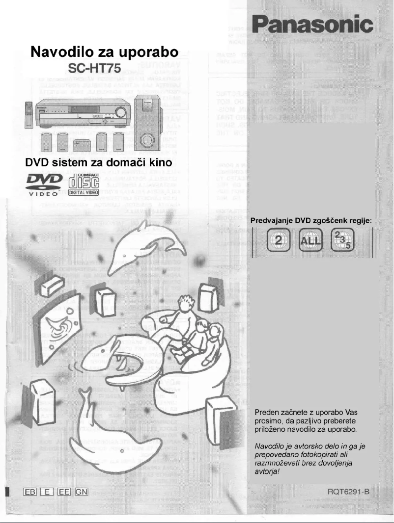 First page image of the manual for SC-HT75P