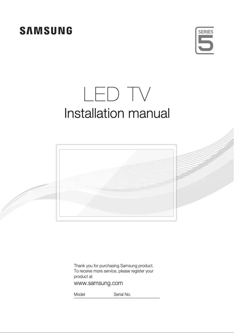 Page 1 of the manual User Manual Samsung HG32AD590HW