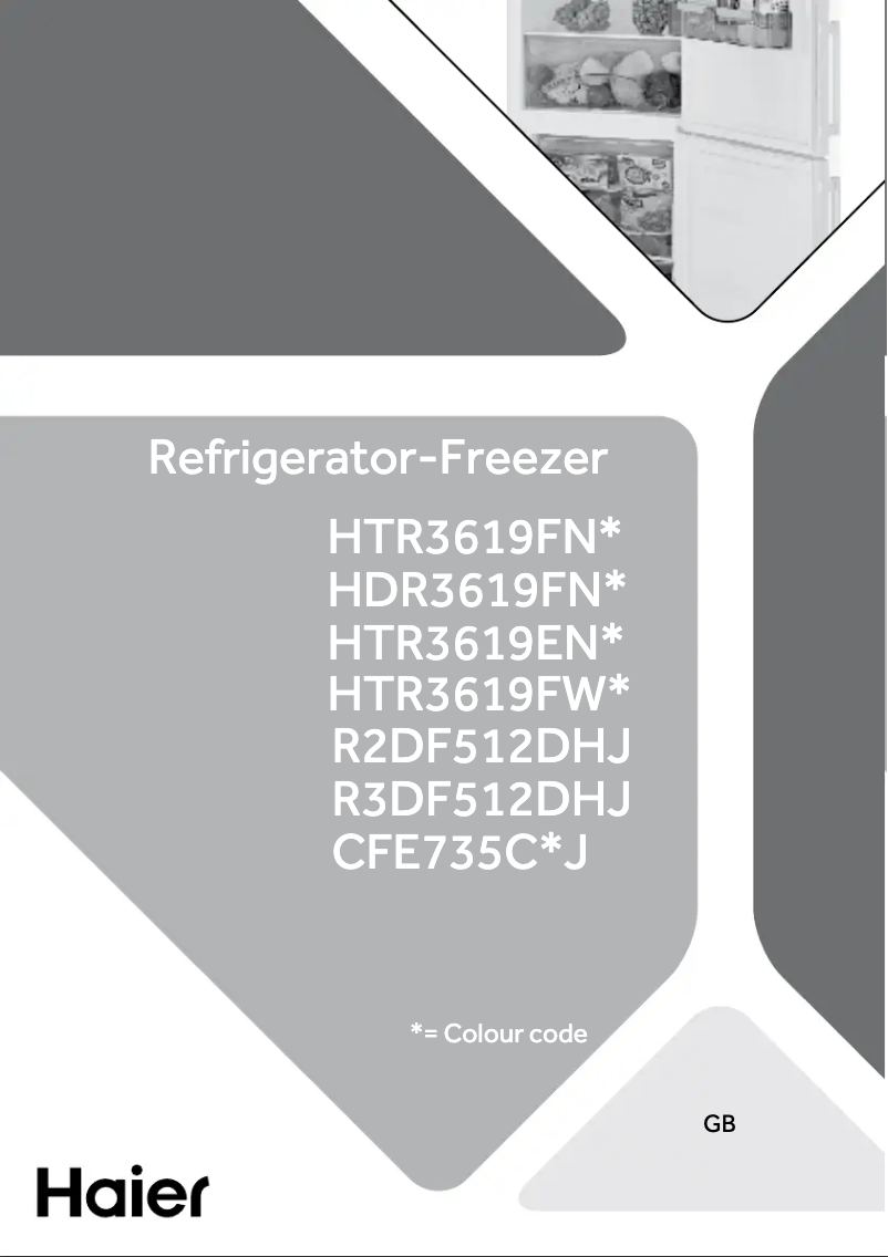 First page image of the manual for R2DF512DHJ