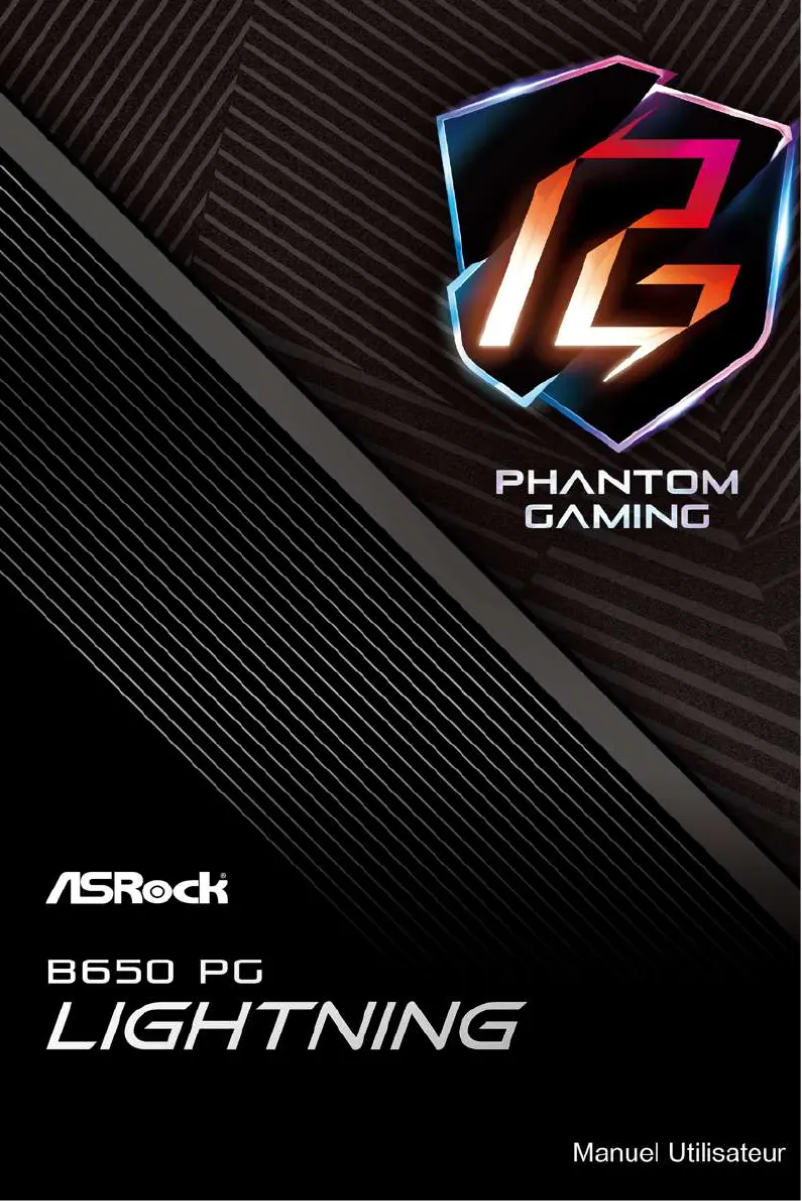 Image de la première page du manuel de l'appareil B650 PG Lightning