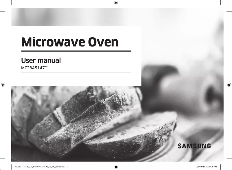 Page 1 of the manual User Manual Samsung MC28A5147VK