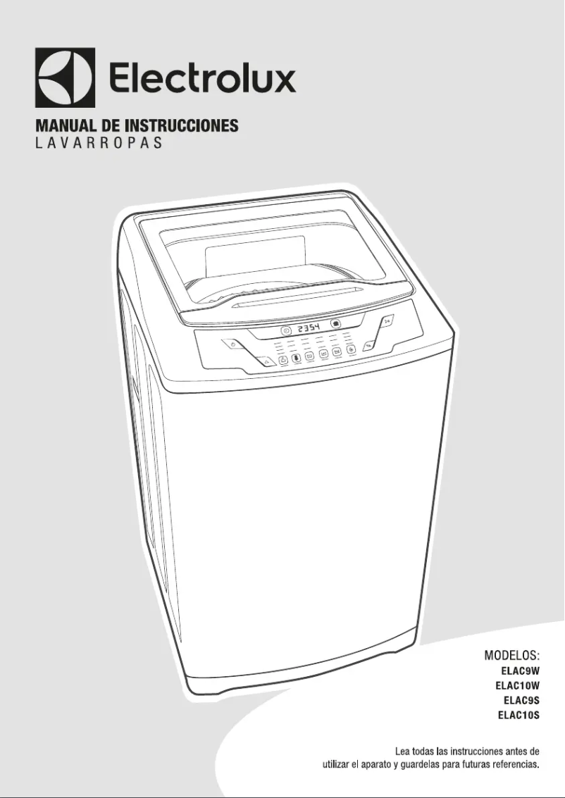 Page 1 of the manual User Manual Electrolux ELAC9W