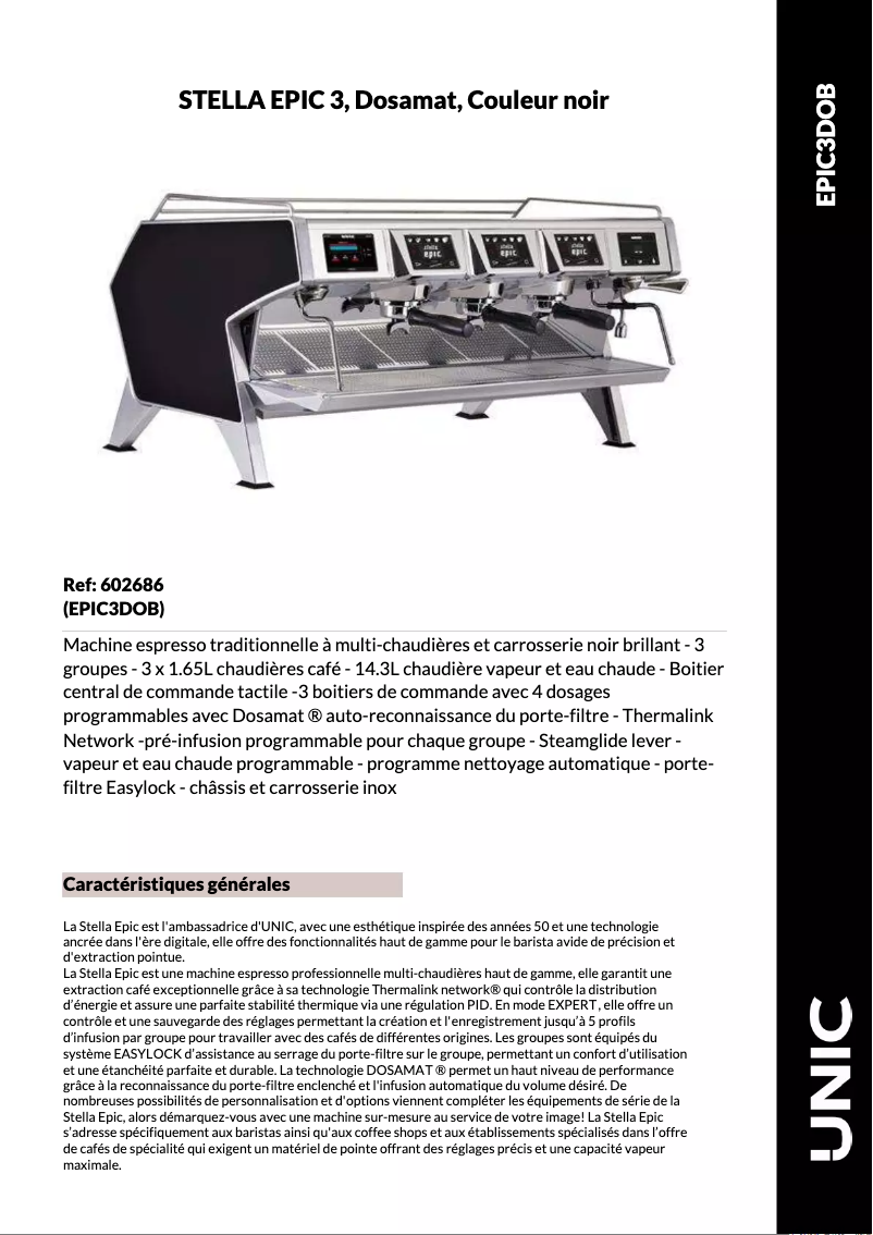 First page image of the manual for STELLA EPIC 3