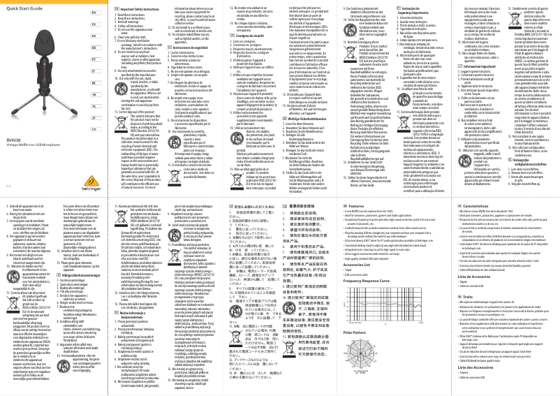 Image de la première page du manuel de l'appareil BV4038