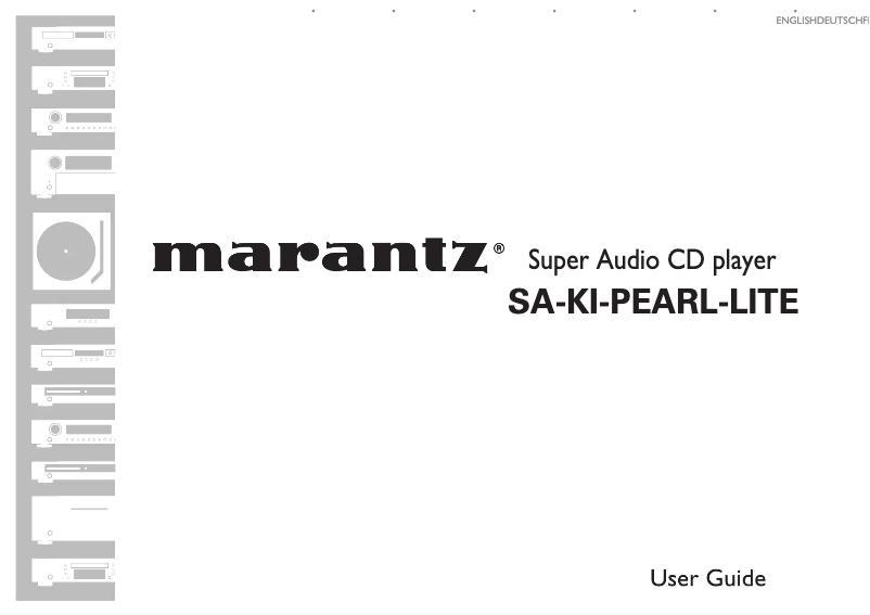 Page 1 of the manual User Manual Marantz SA-KI Pearl Lite