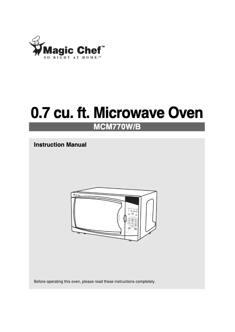 Image de la première page du manuel de l'appareil MCM770W