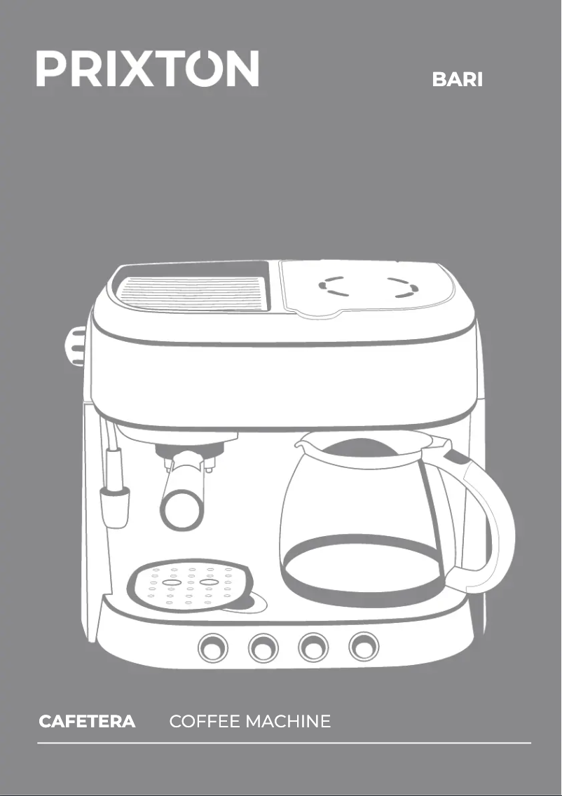 First page image of the manual for Bari