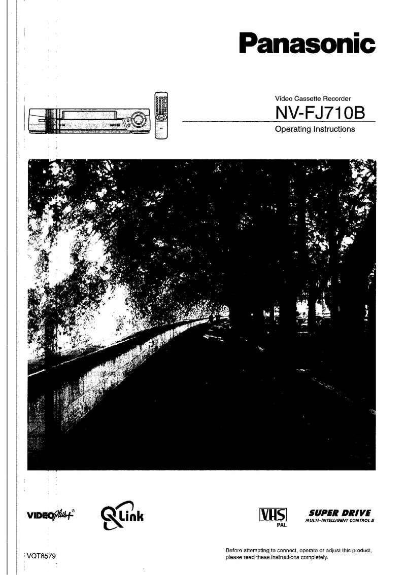 First page image of the manual for NV-FJ710B