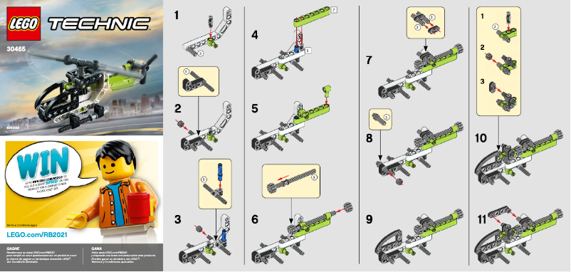First page image of the manual for Technic 30465