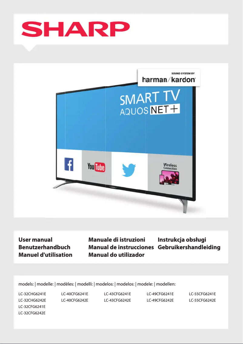 First page image of the manual for LC-49CFG6241E