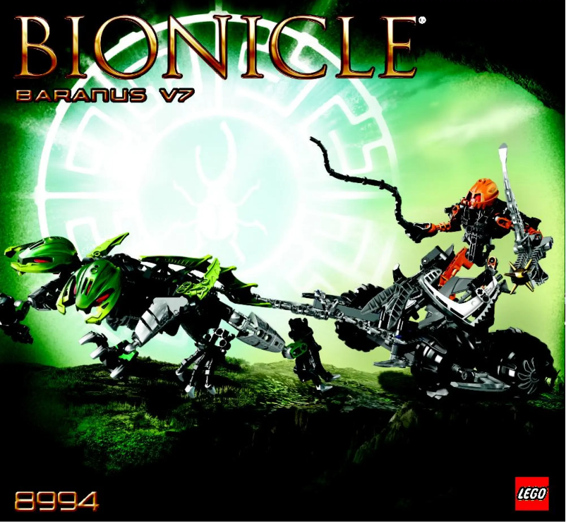 First page image of the manual for Bionicle 8994