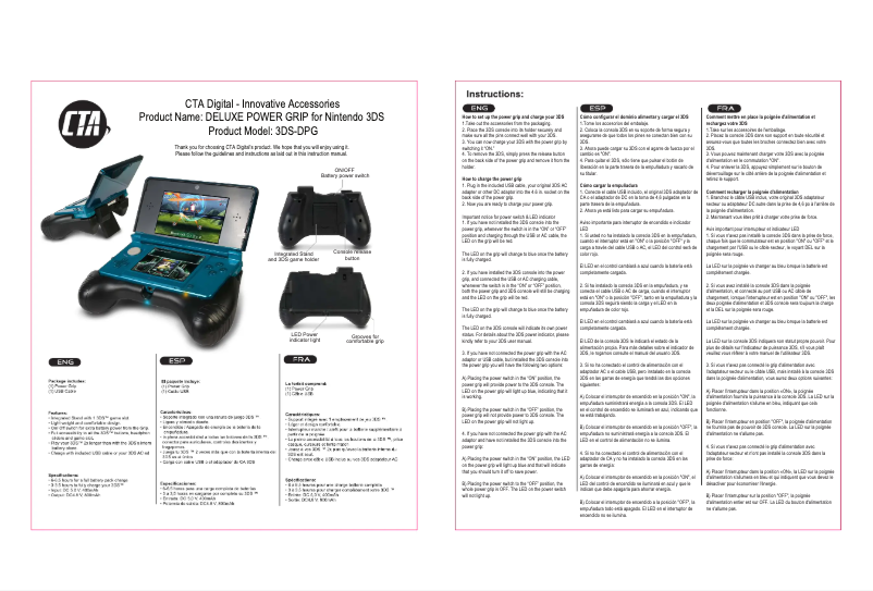 First page image of the manual for 3DS-DPG