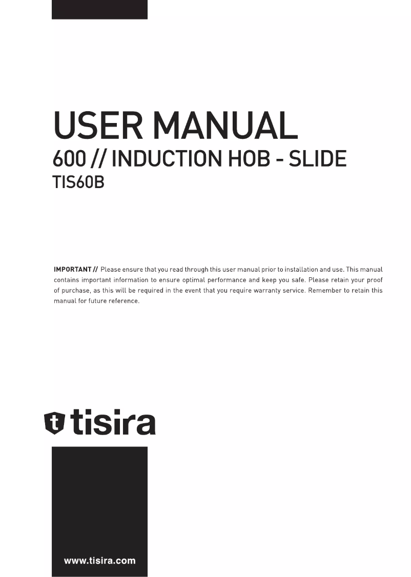 First page image of the manual for TIS60B