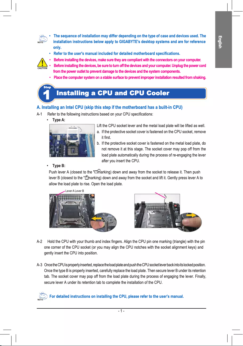First page image of the manual for GA-6VXE7+