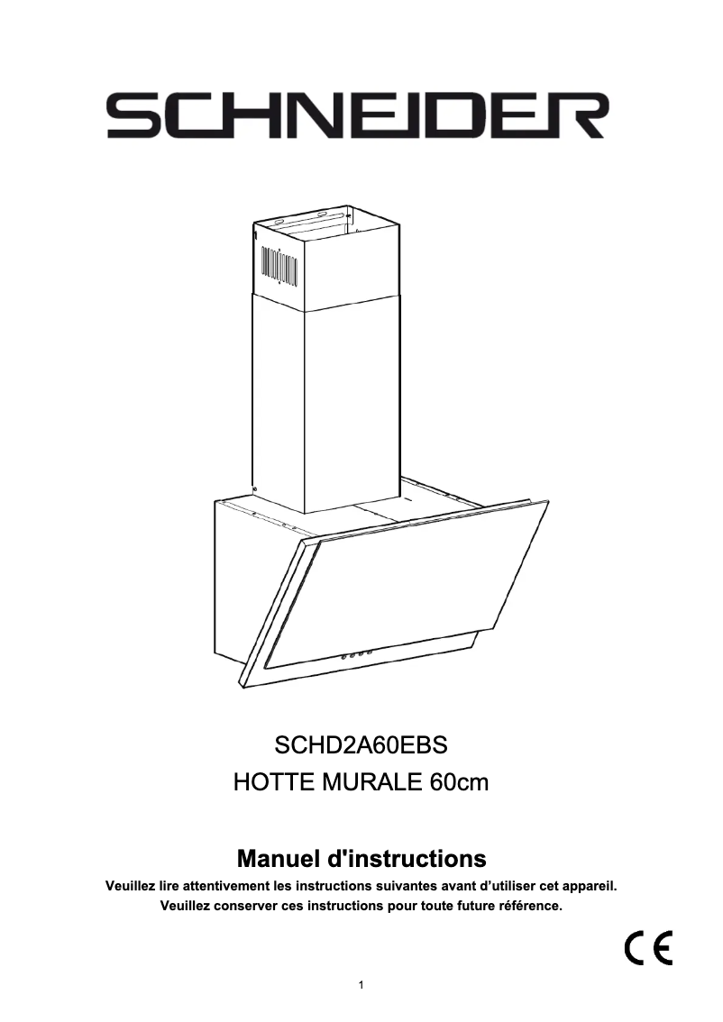 Page 1 of the manual User Manual Schneider SCHD2A60EBS