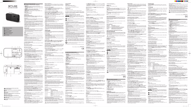 Page 1 de la notice Manuel utilisateur Muse M-109 DB