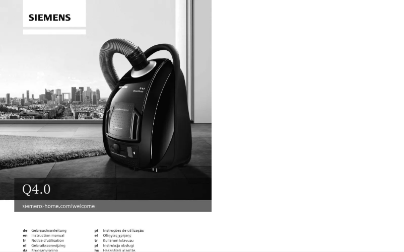 Page 1 of the manual User Manual Siemens VSQ4G213CH