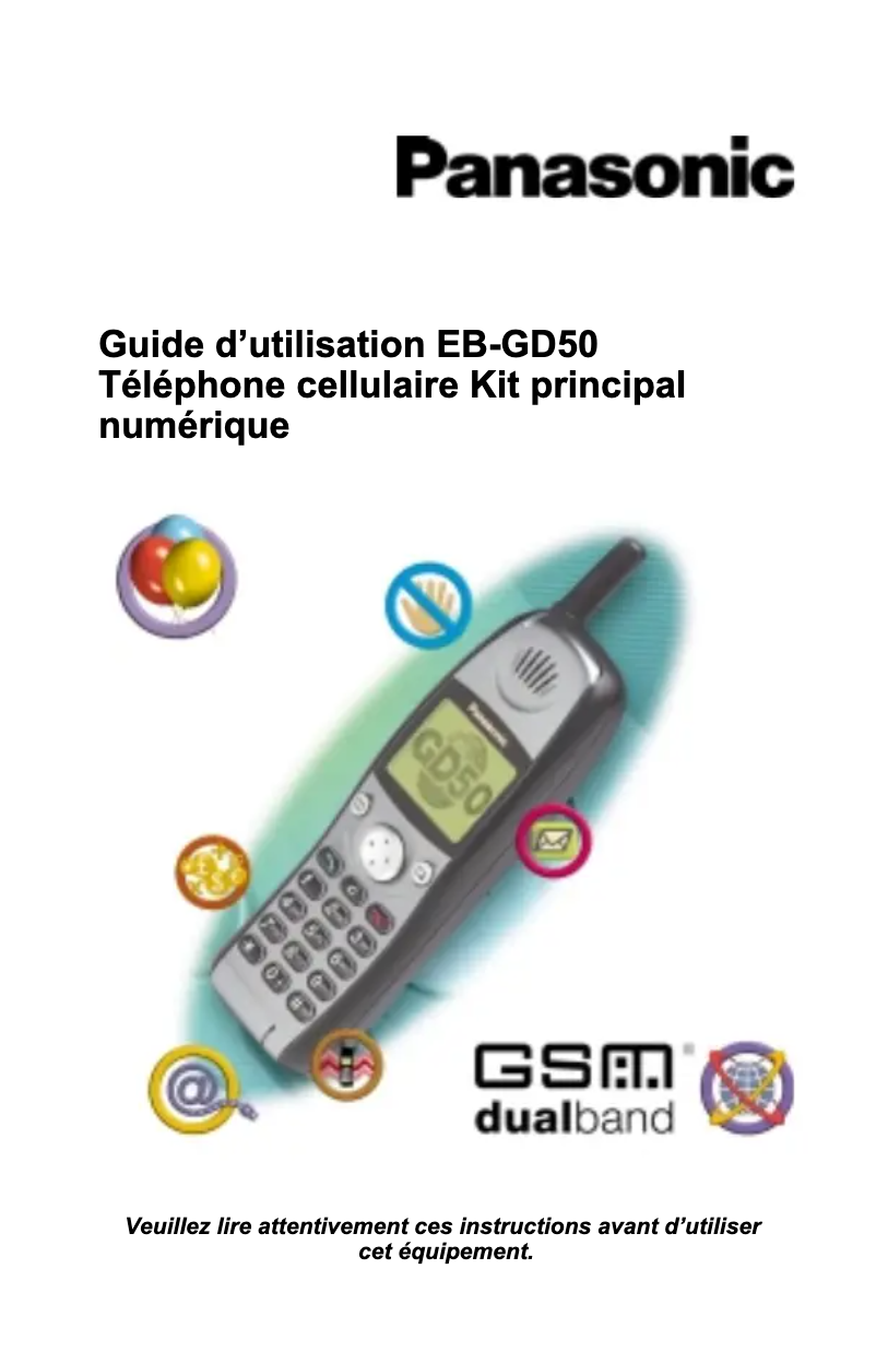 First page image of the manual for EB-GD50
