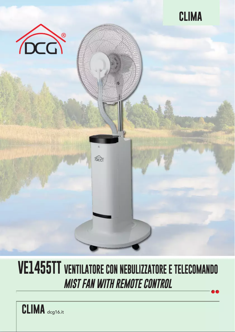 Page 1 of the manual User Manual DCG VE1455TT