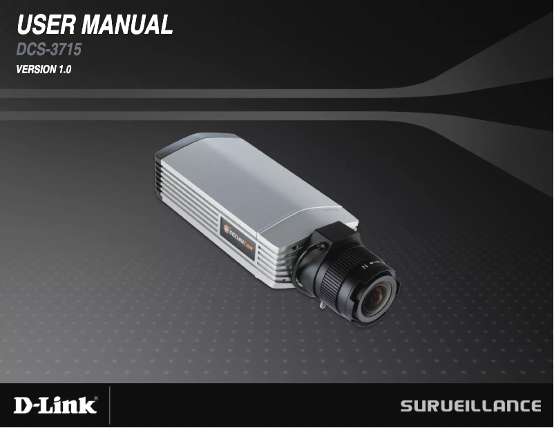 First page image of the manual for DCS-3715