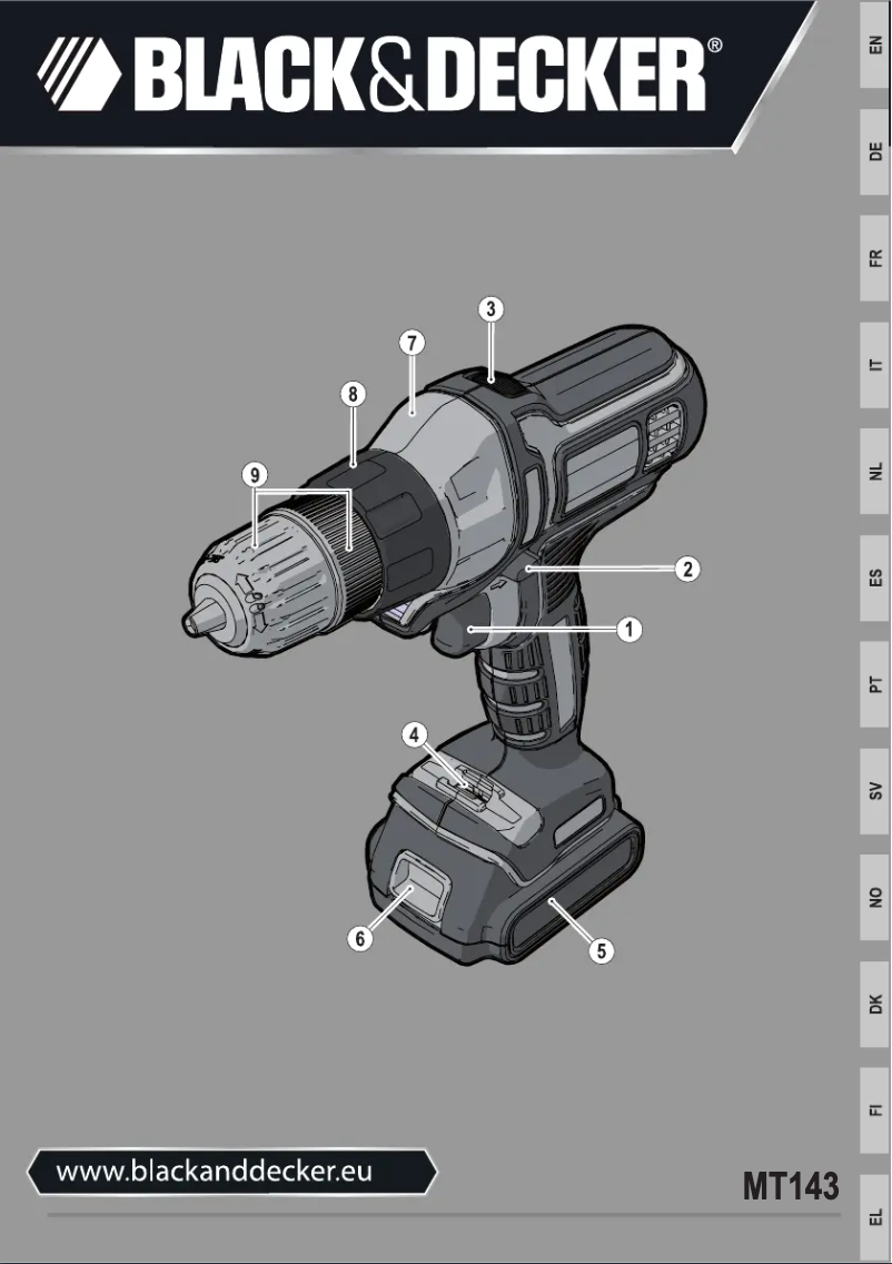 First page image of the manual for MTDD6