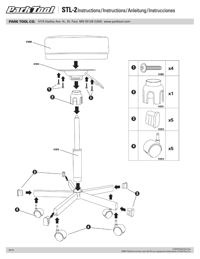 First page image of the manual for STL-2
