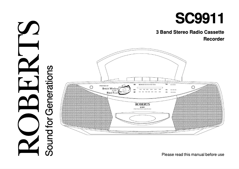 First page image of the manual for SC9911