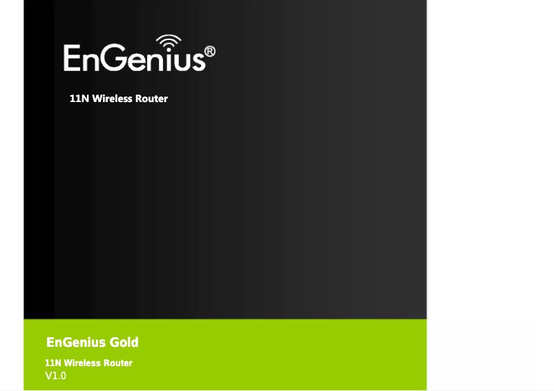 Page 1 of the manual User Manual EnGenius ESR1221N