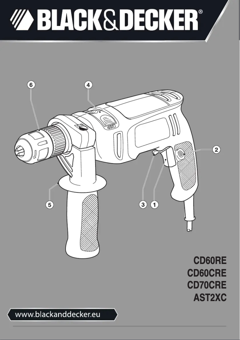 Page 1 of the manual User Manual Black & Decker CD60CRE