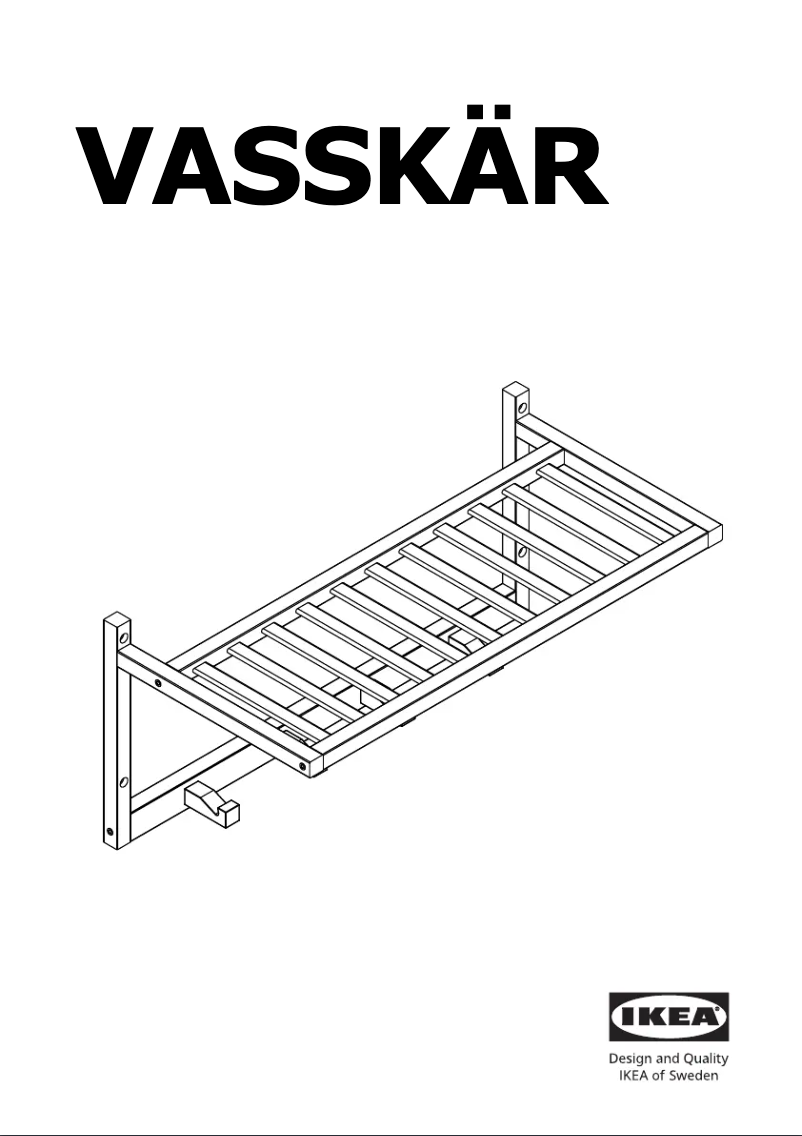 First page image of the manual for VASSKÄR 305.423.17