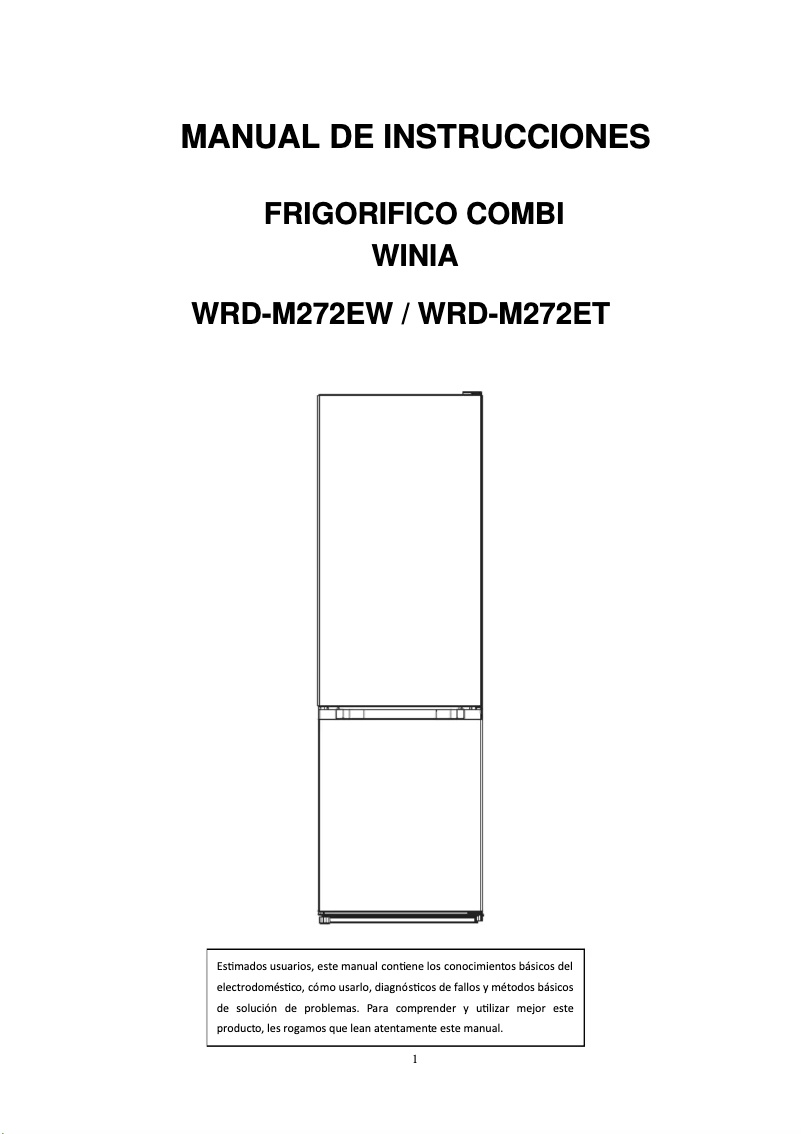 First page image of the manual for WRD-M272EW