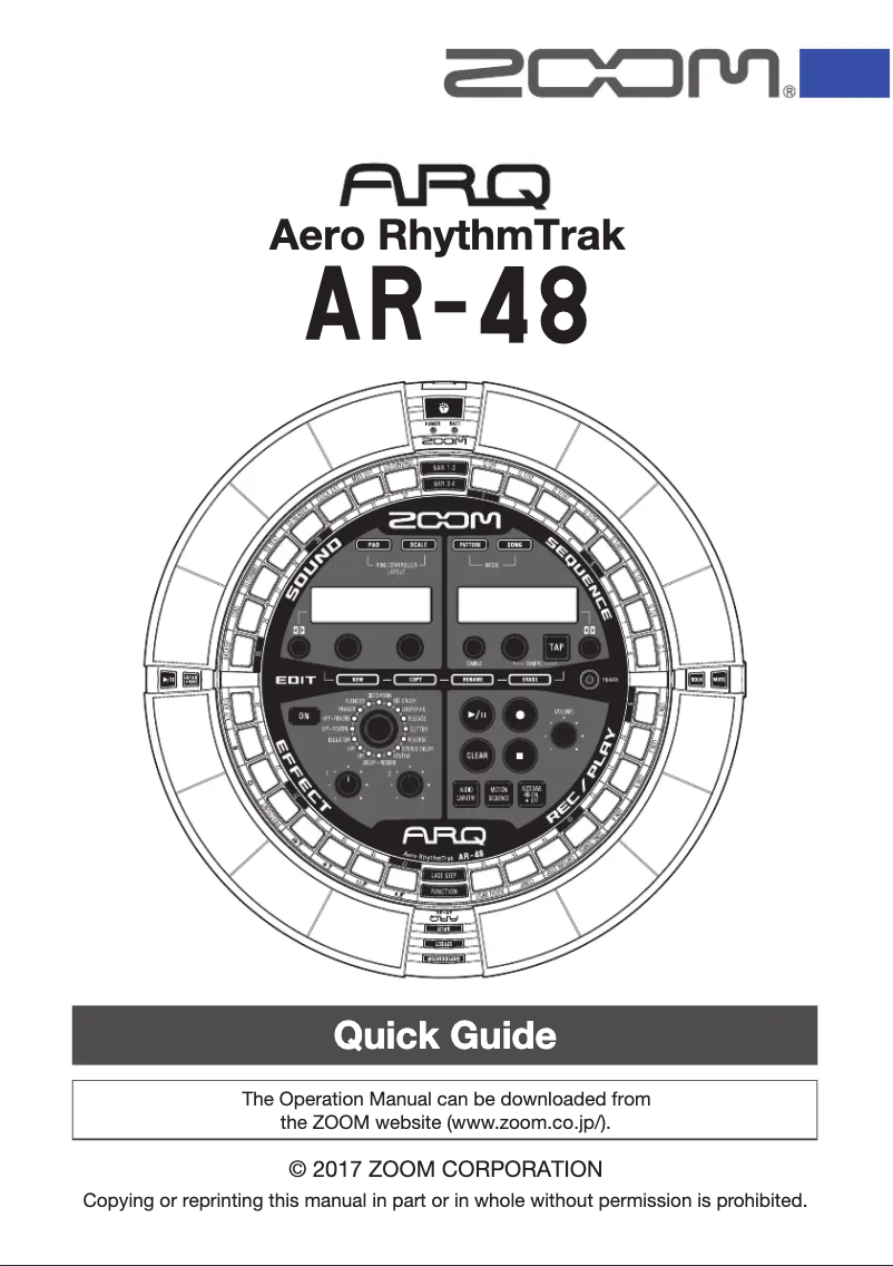 First page image of the manual for ARQ AR-48