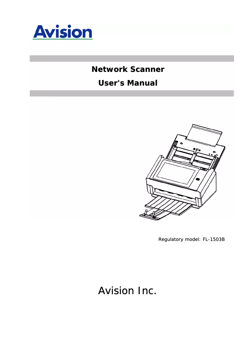 First page image of the manual for AN240W