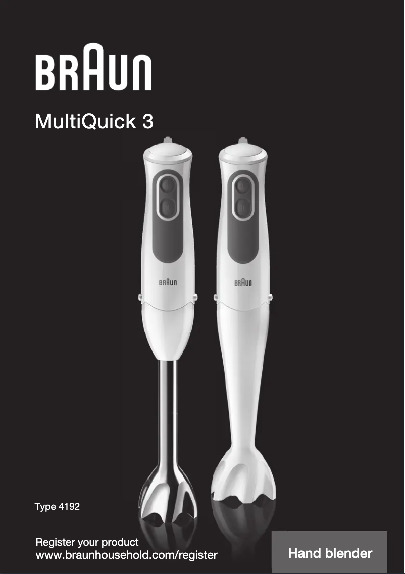 First page image of the manual for Multiquick 3 MQ 3038 Spice+