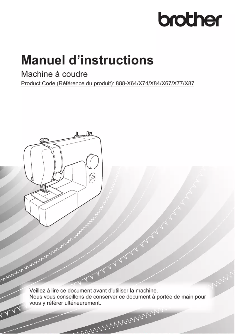Page 1 of the manual User Manual Brother X14s
