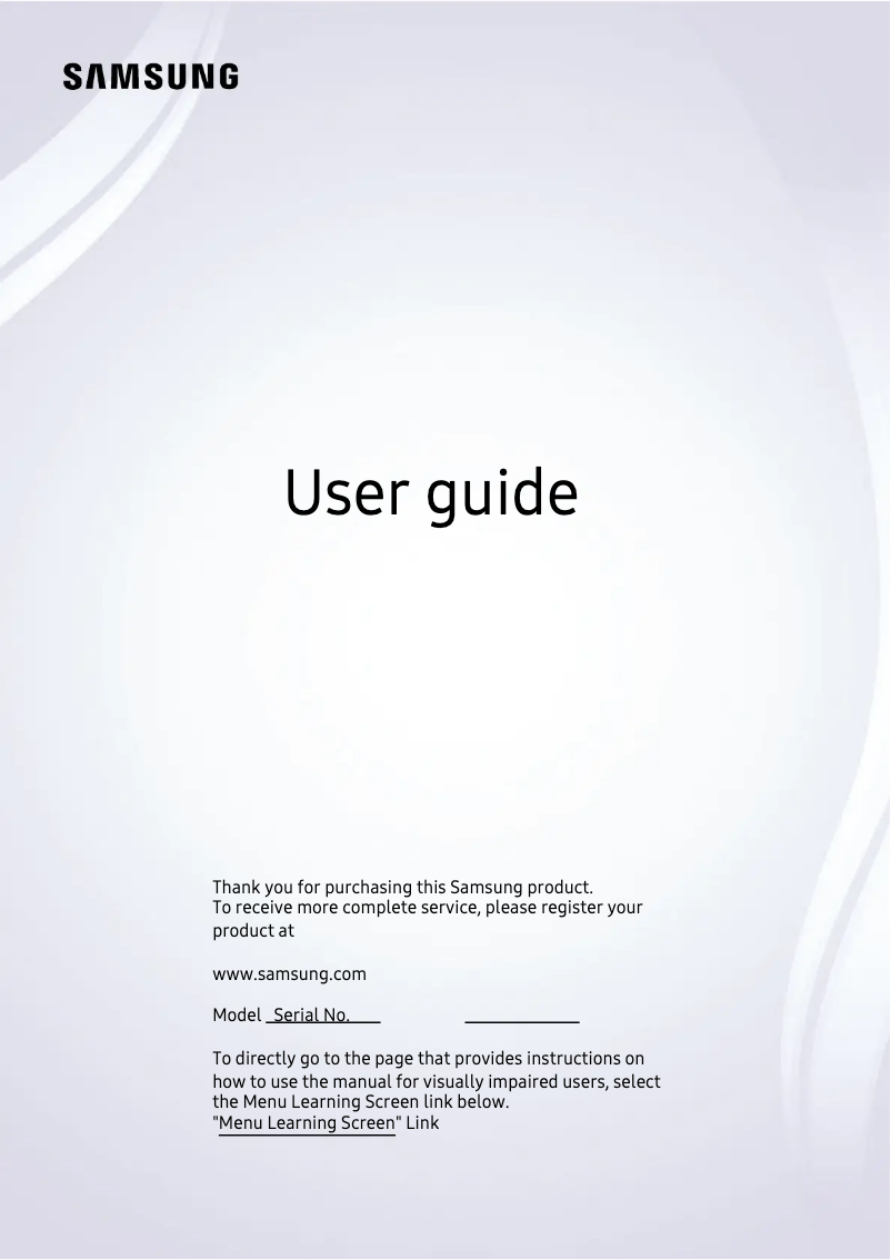 First page image of the manual for S32DM702UU
