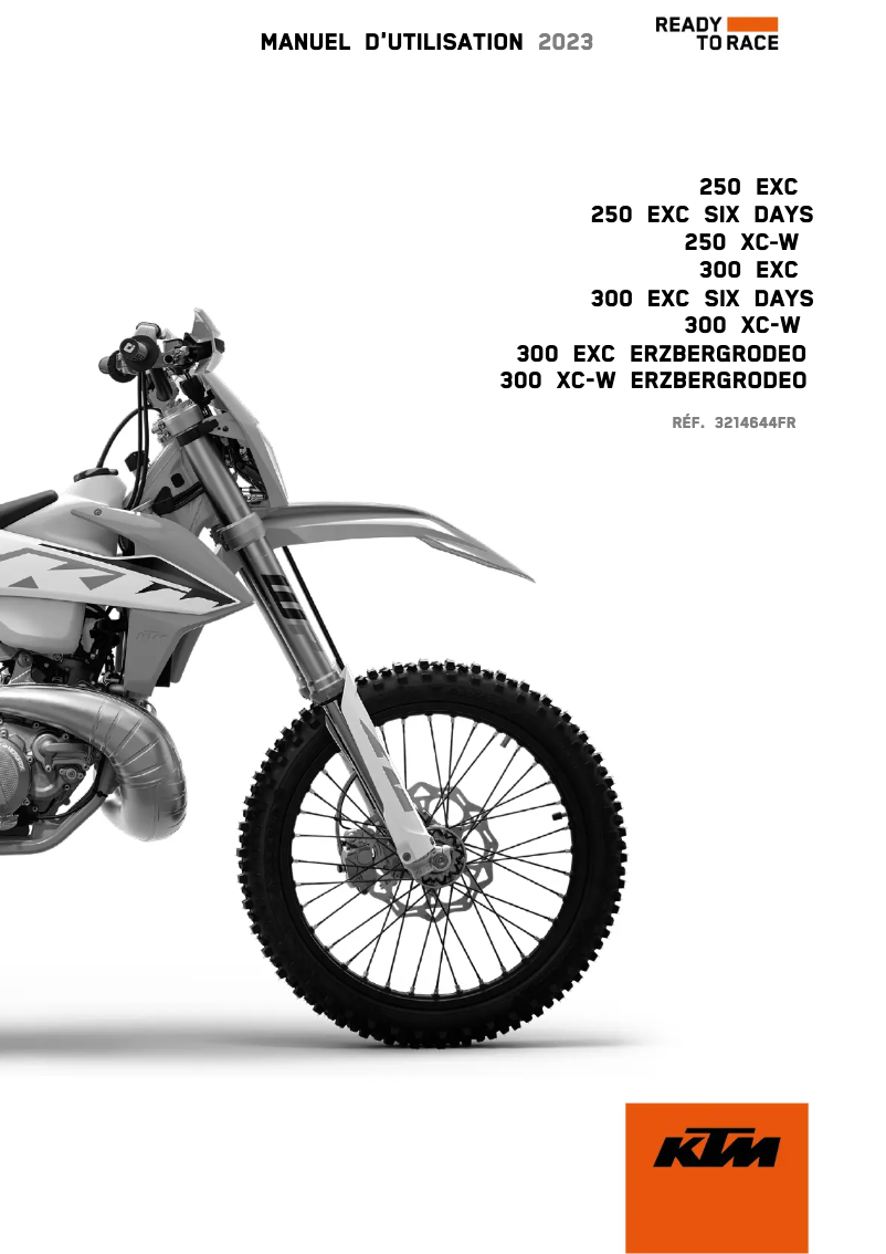 Page 1 of the manual User Manual KTM 300 XC-W (2023)