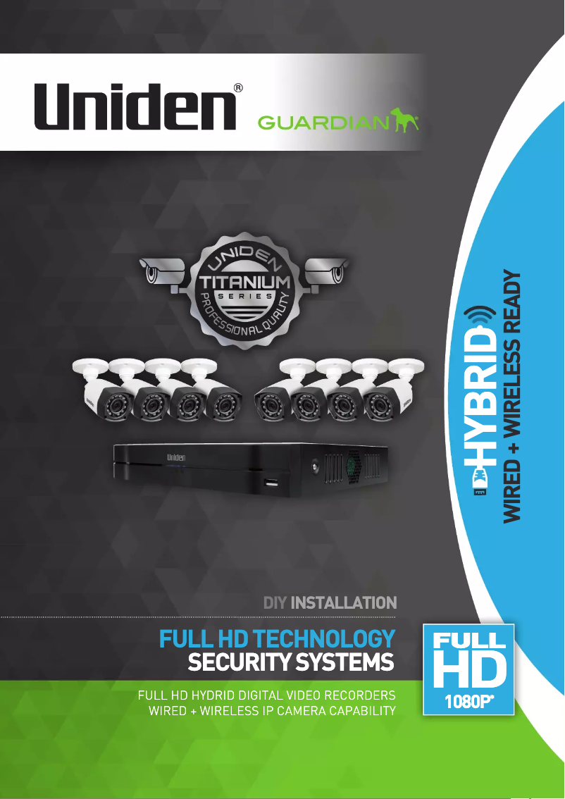 Page 1 of the manual Brochure Uniden GCVR4H402