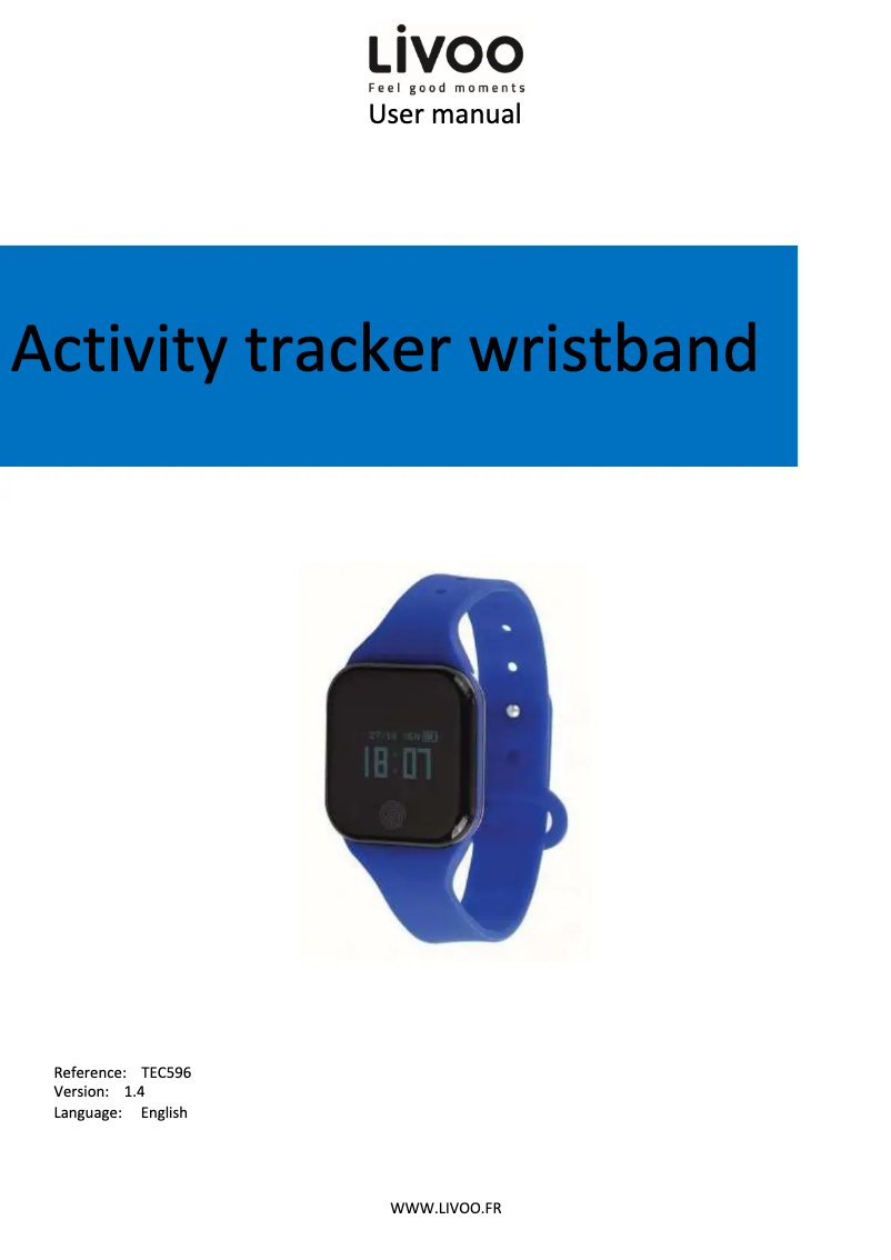 First page image of the manual for TEC596