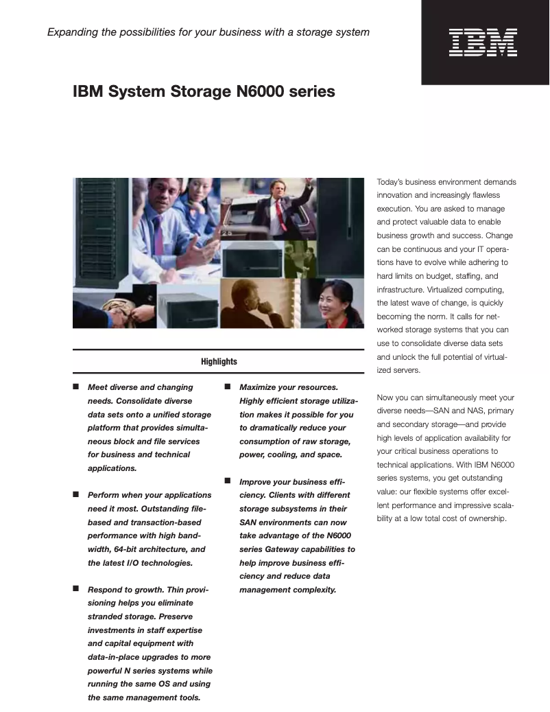 First page image of the manual for System Storage N6210