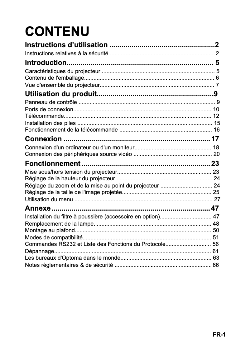 First page image of the manual for X313
