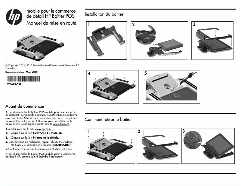 First page image of the manual for Slate 500
