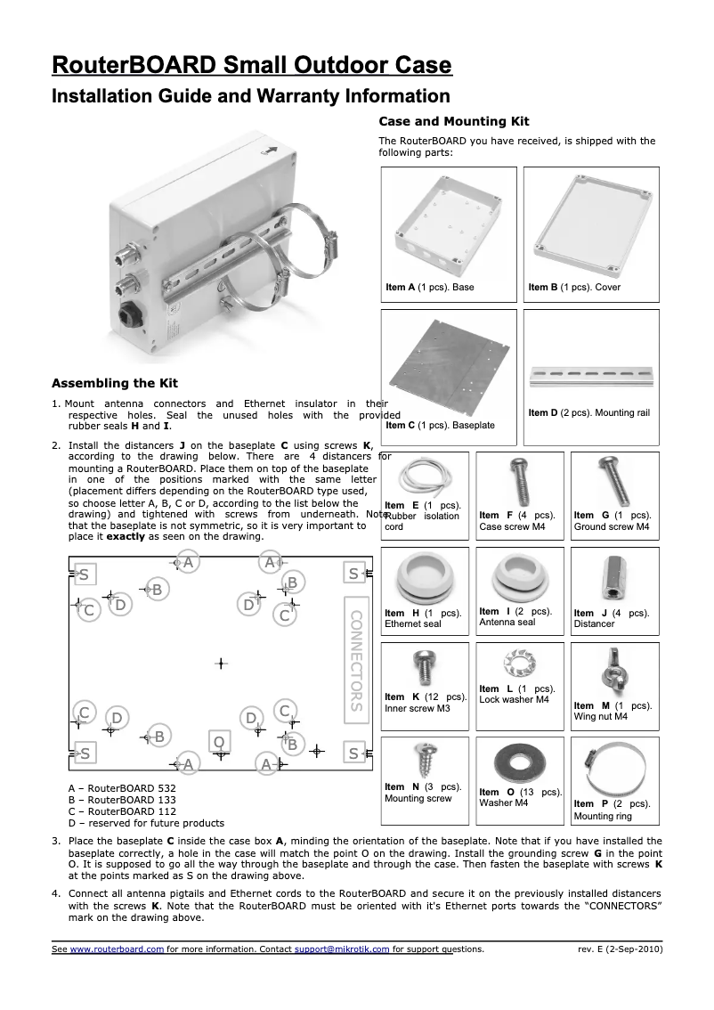 First page image of the manual for CAOTS