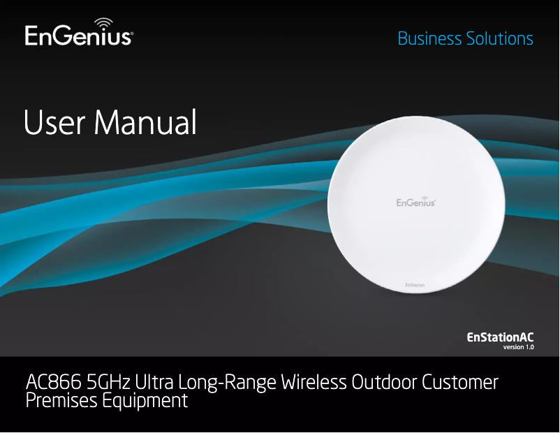 First page image of the manual for EnStationac AC866