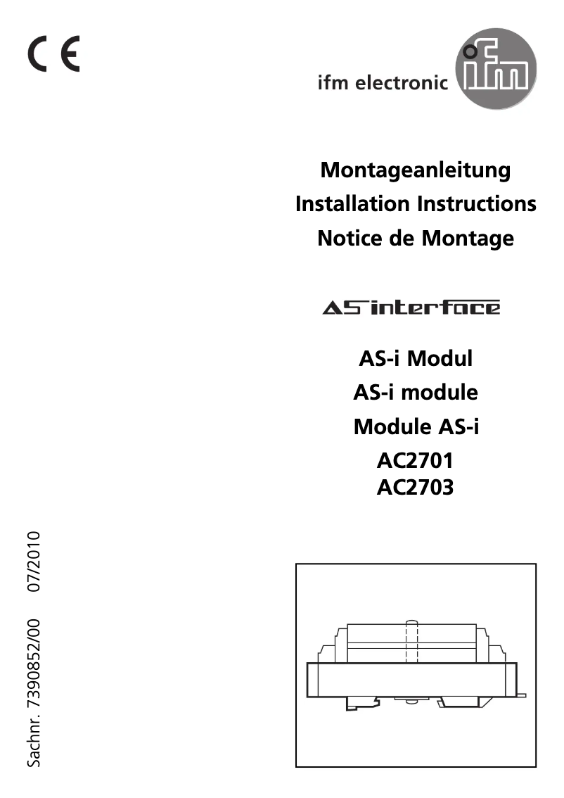 First page image of the manual for AC2703