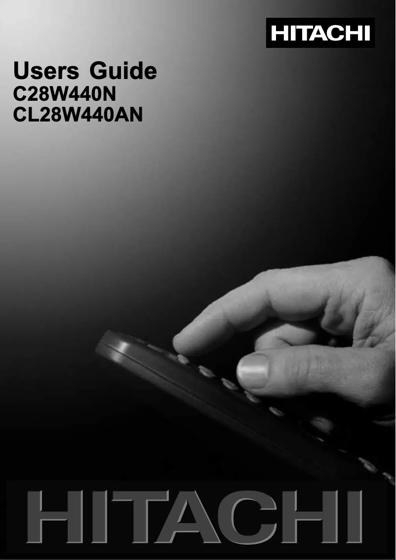 First page image of the manual for CL28W440